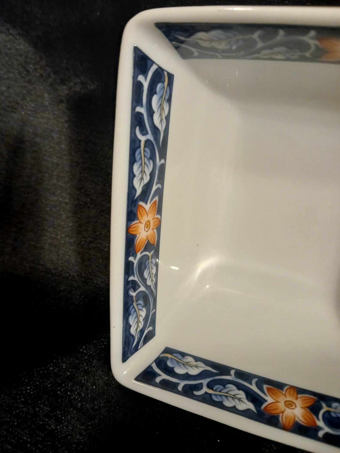 Japanese Porcelain Square Bowl