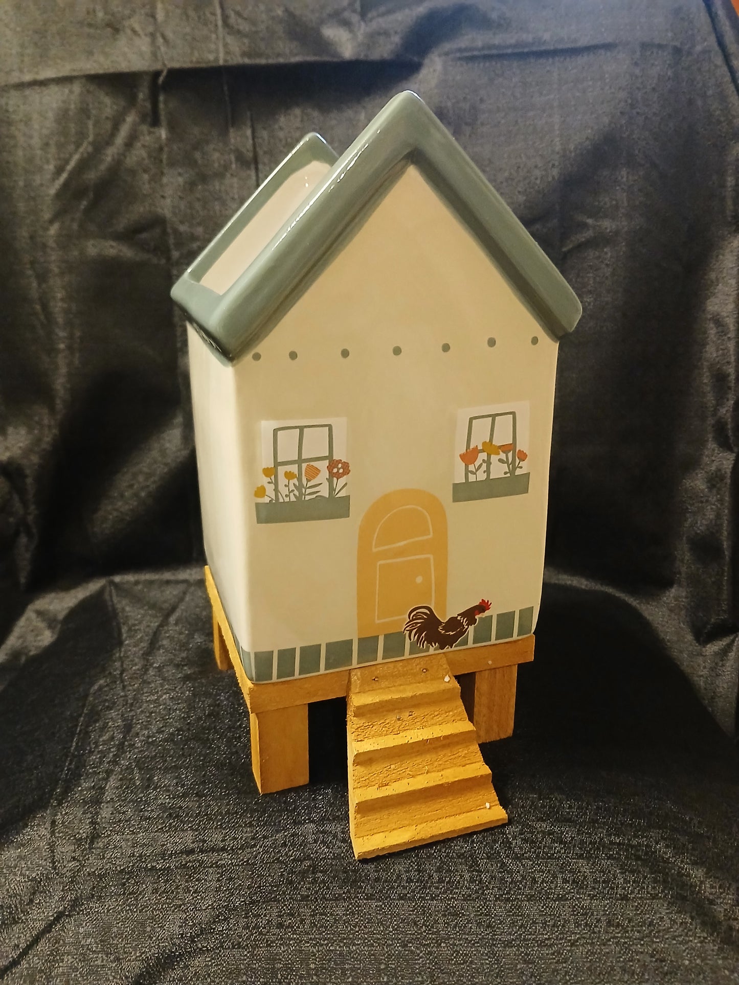 Small Ceramic Chicken Coop