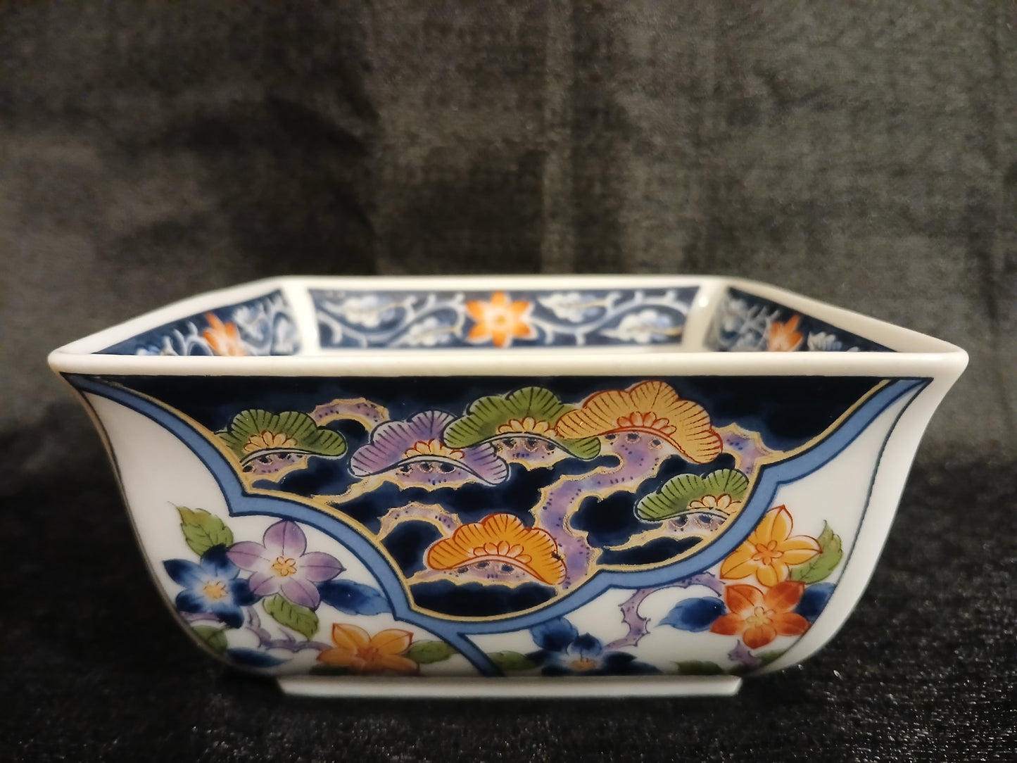 Japanese Porcelain Square Bowl