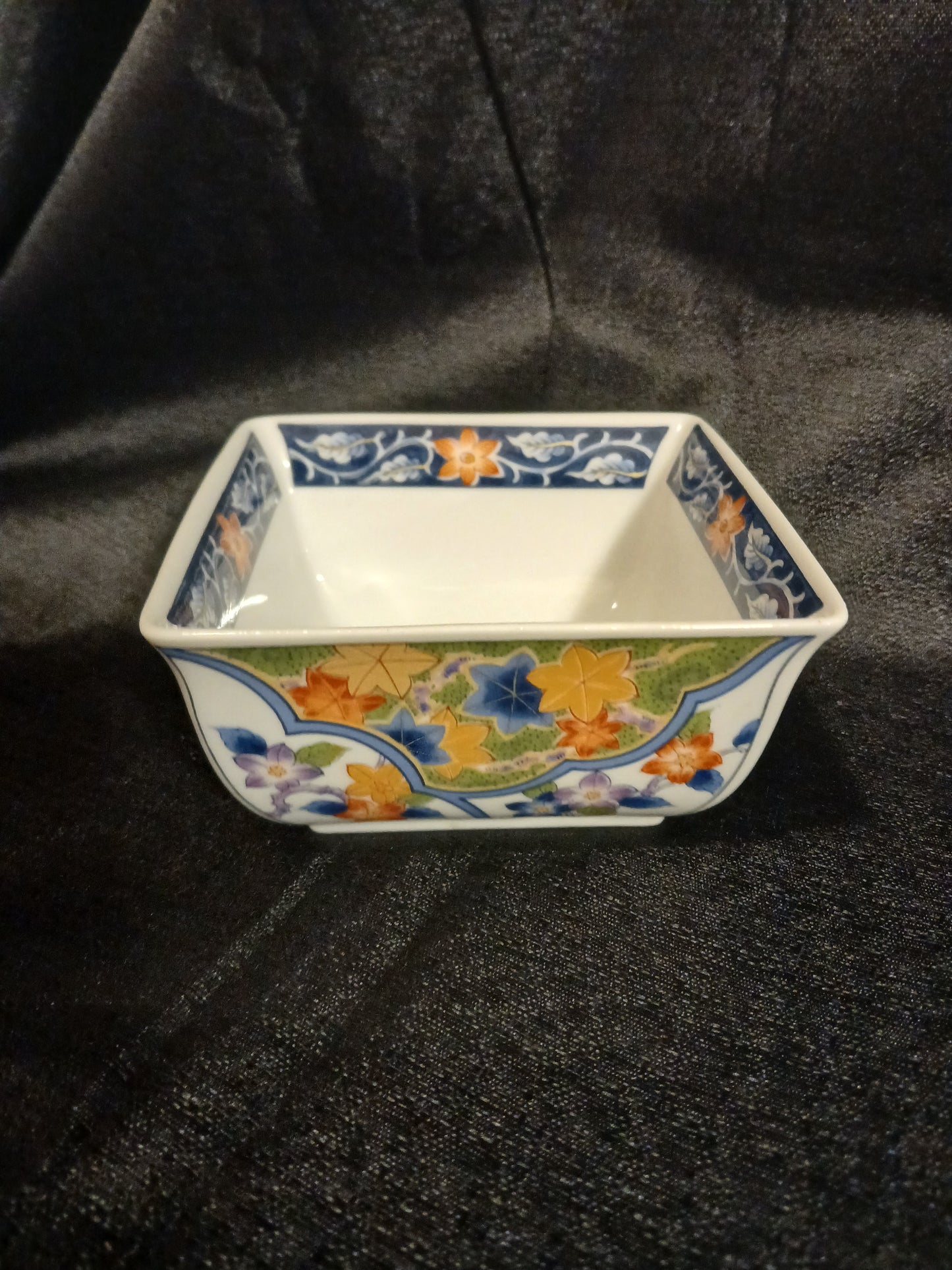 Japanese Porcelain Square Bowl