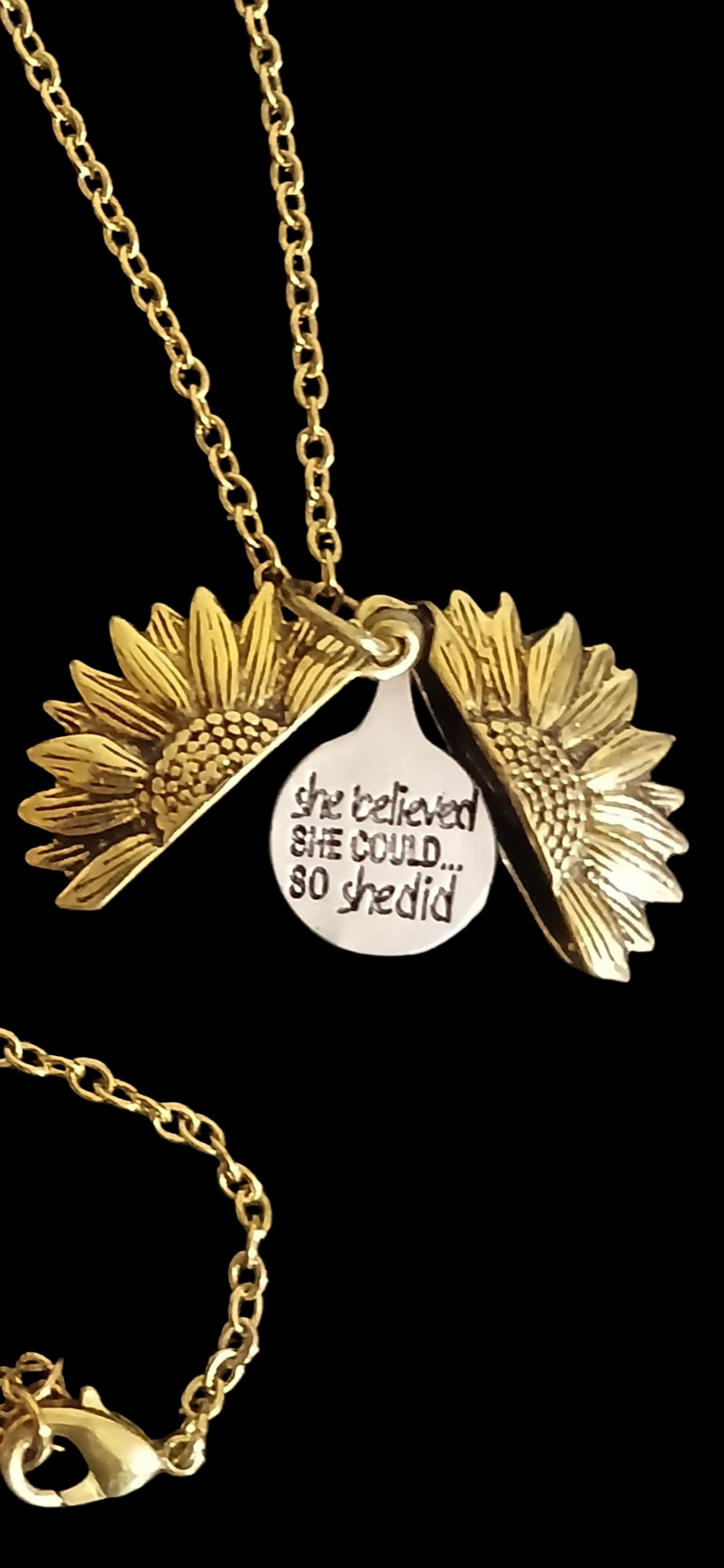 Sunflower Necklace - Gold