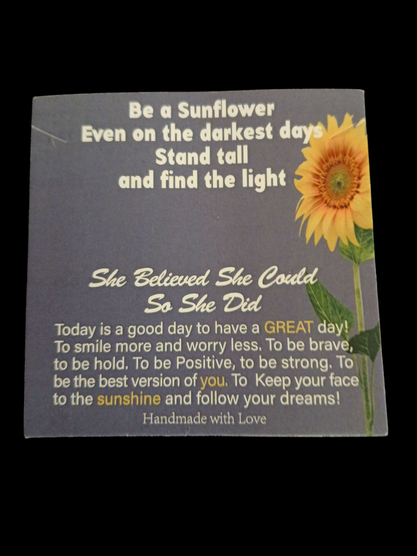 Sunflower Necklace - Gold