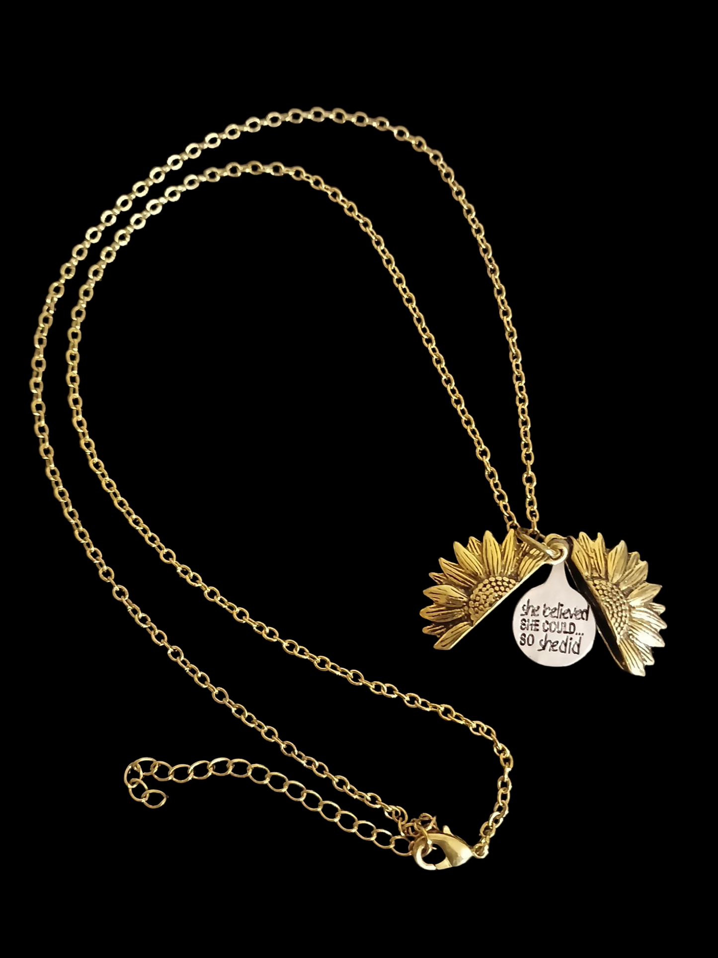Sunflower Necklace - Gold